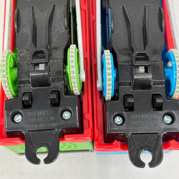 Trackmaster Thomas & Friends Percy Motorized Sounds Lights Trains Mattel Works - Picture 10 of 11